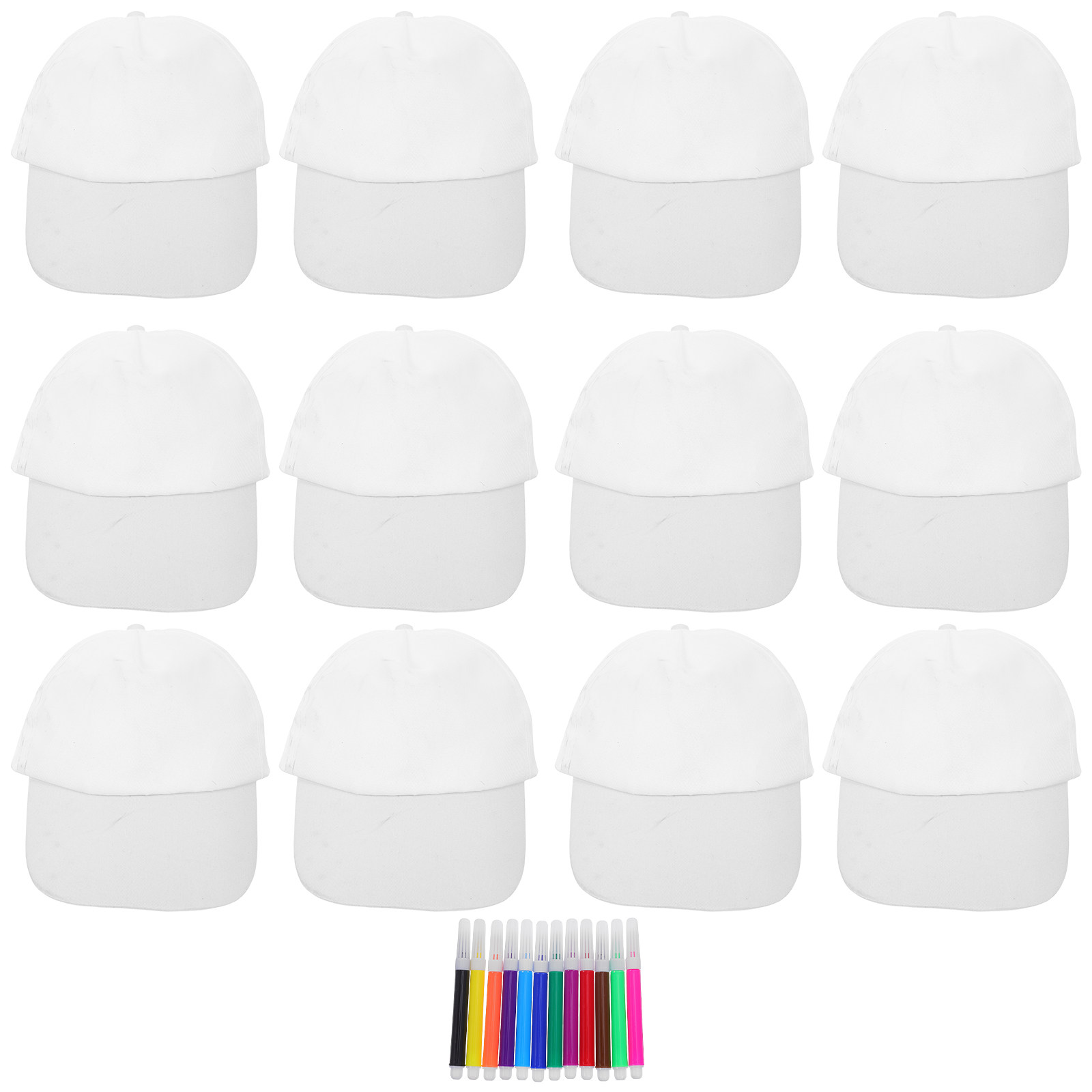 Art Craft Kits - 1 Set Çocuk Beyzbol Şapkası Düz