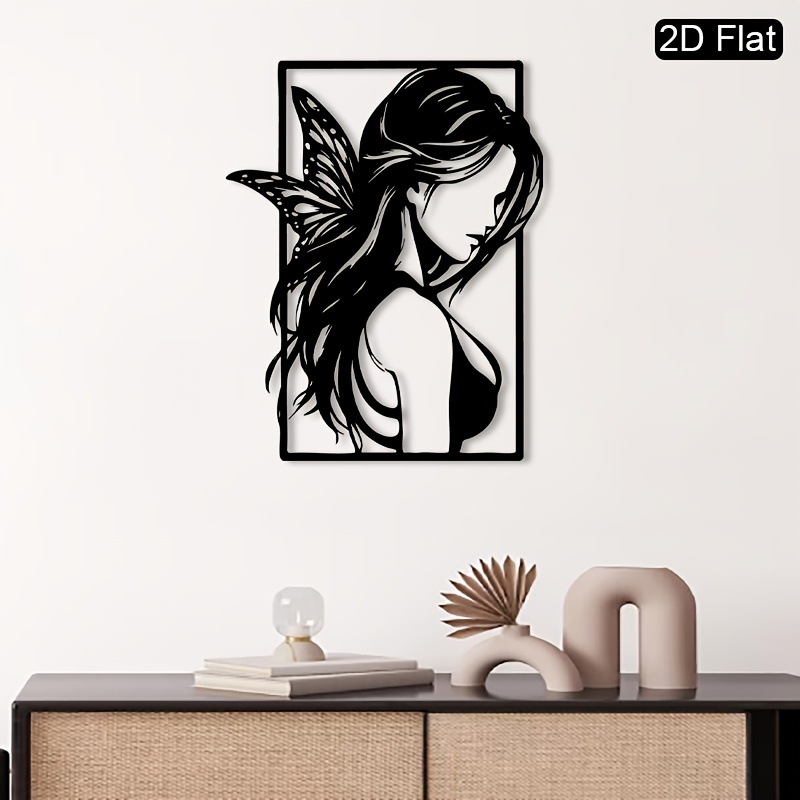 Art And Craft Studio - CIFBUY Peri Silueti Metal Duvar Sanatı