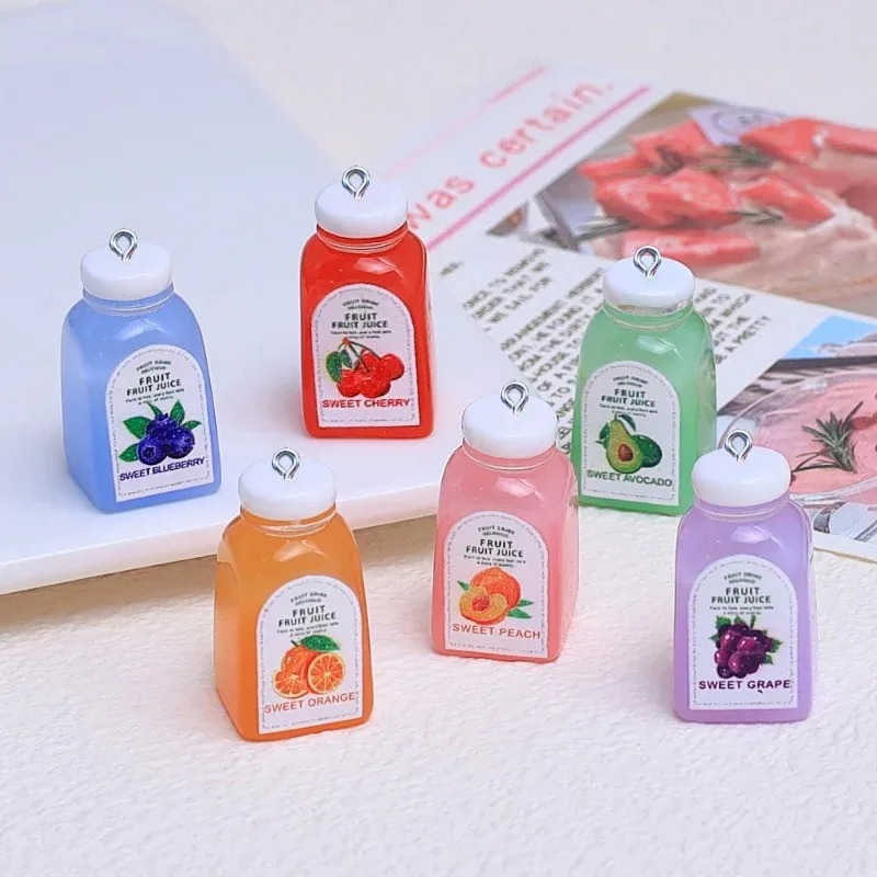 Art Craft Resin - 10 Adet Kawaii Mini 3D Kiraz
