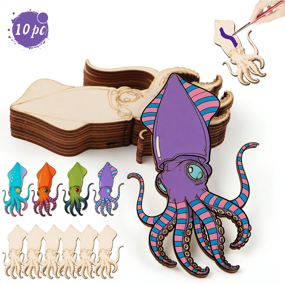Art Craft & Architecture - 10 adet/takım Bitmemiş Ahşap El Sanatları
