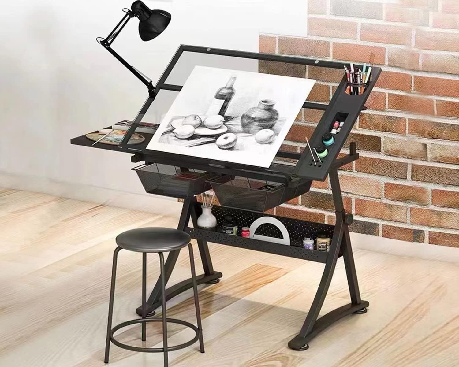 Art And Craft Studio - Cam Çizim Masası Sanat Masası –