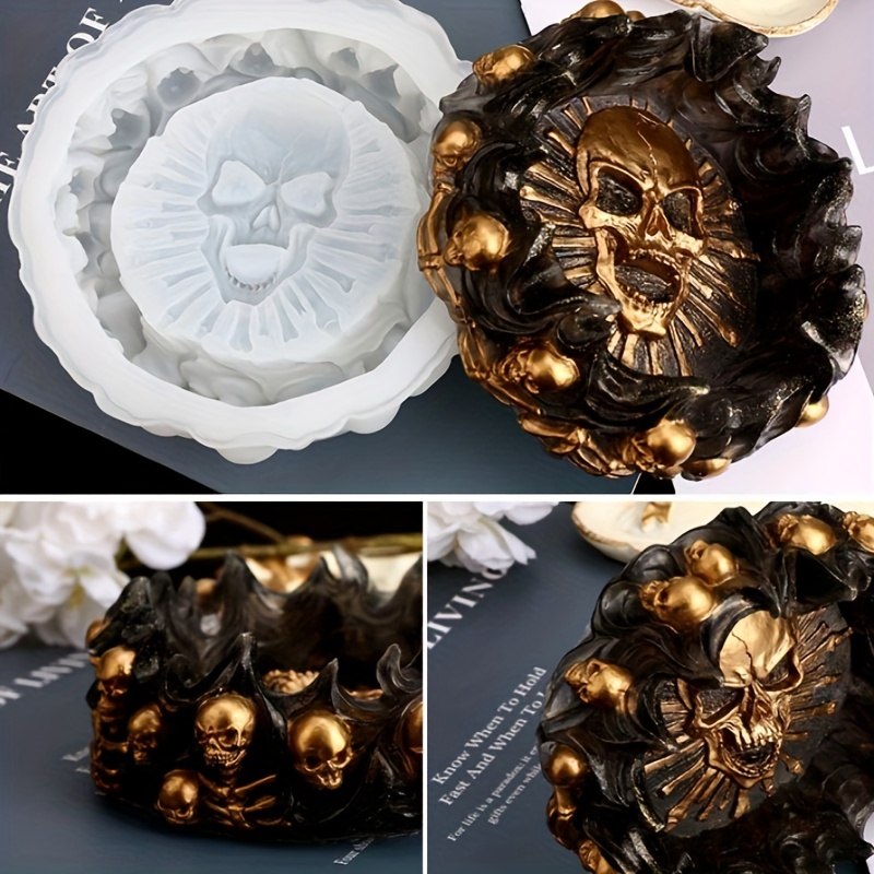 Art Craft Party - Küllük kalıbı, kafatası DIY el işi