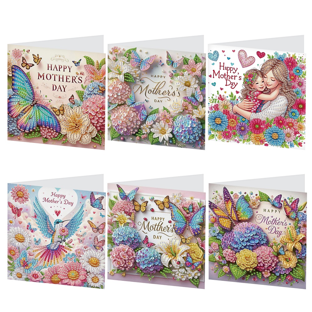 Art Craft Kits - 6 Adet Elmas Sanat Boyama Tebrik