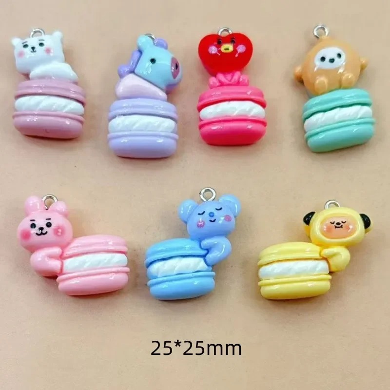 Art Craft Resin - 10 adet Karışık Karikatür Reçine Takılar