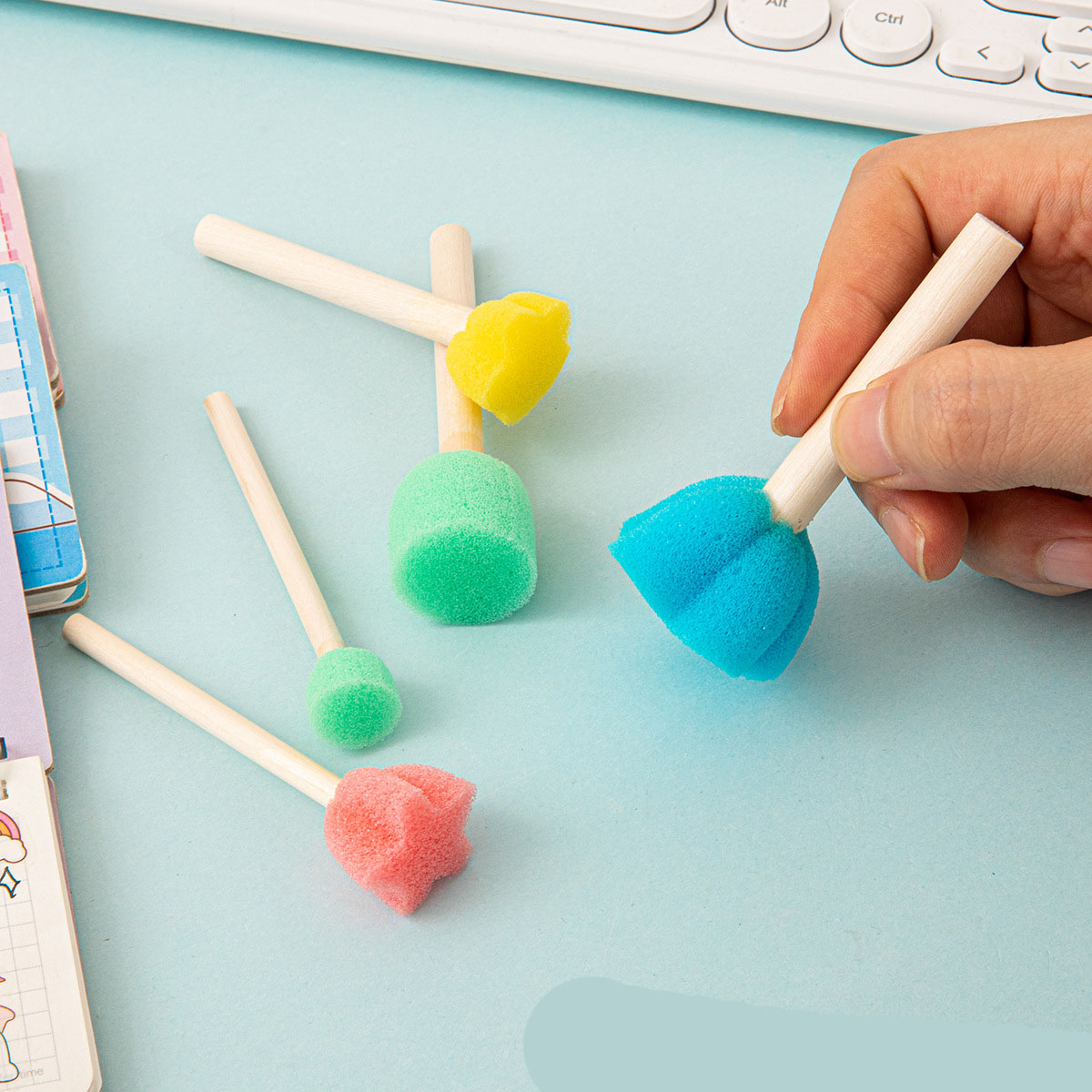 10 adet boya çömlek süngerleri - Art And Craft With Paint incelemesi ve fiyatı