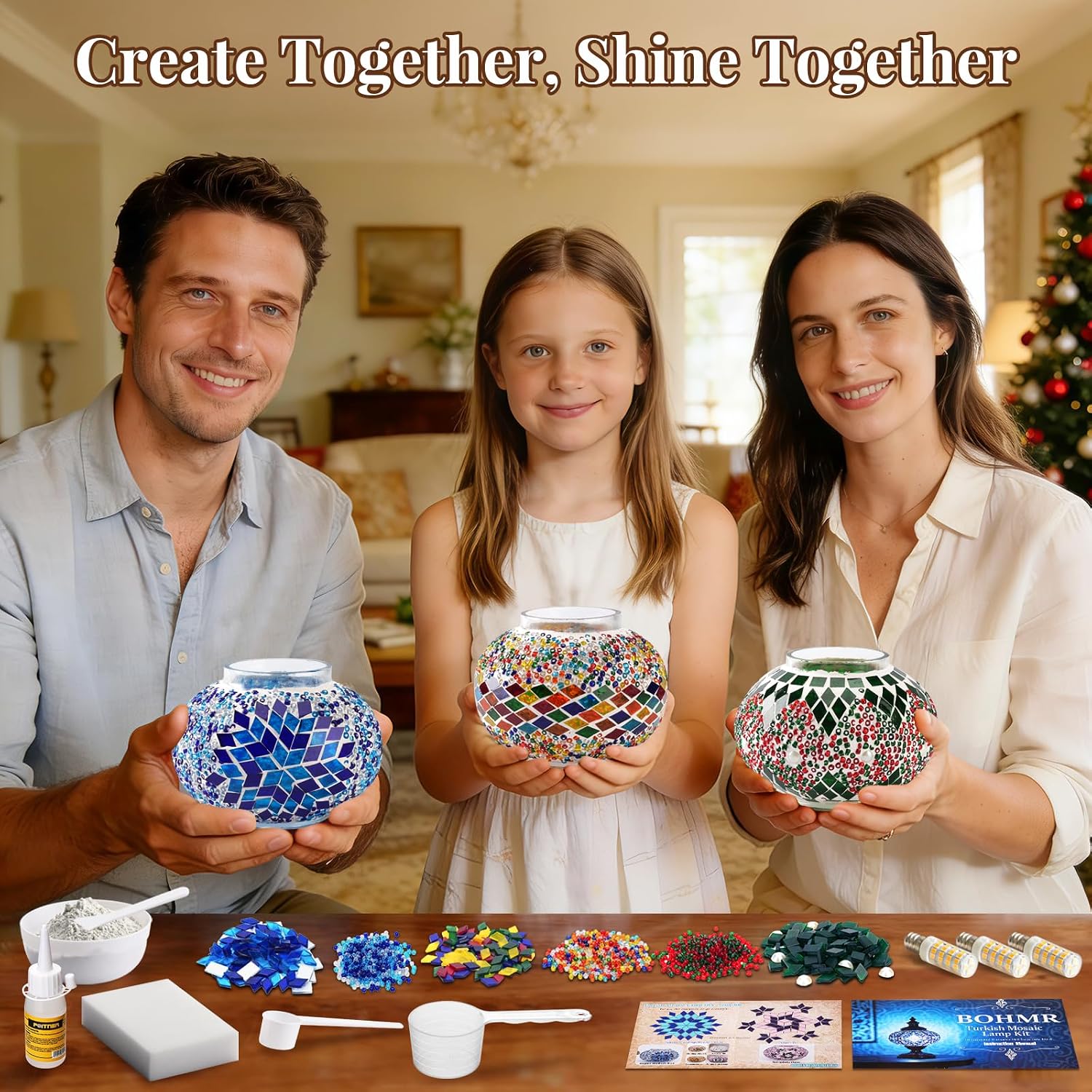 DIY 3 Küreli Türk Mozaik Lamba - Art Craft Kits incelemesi ve fiyatı
