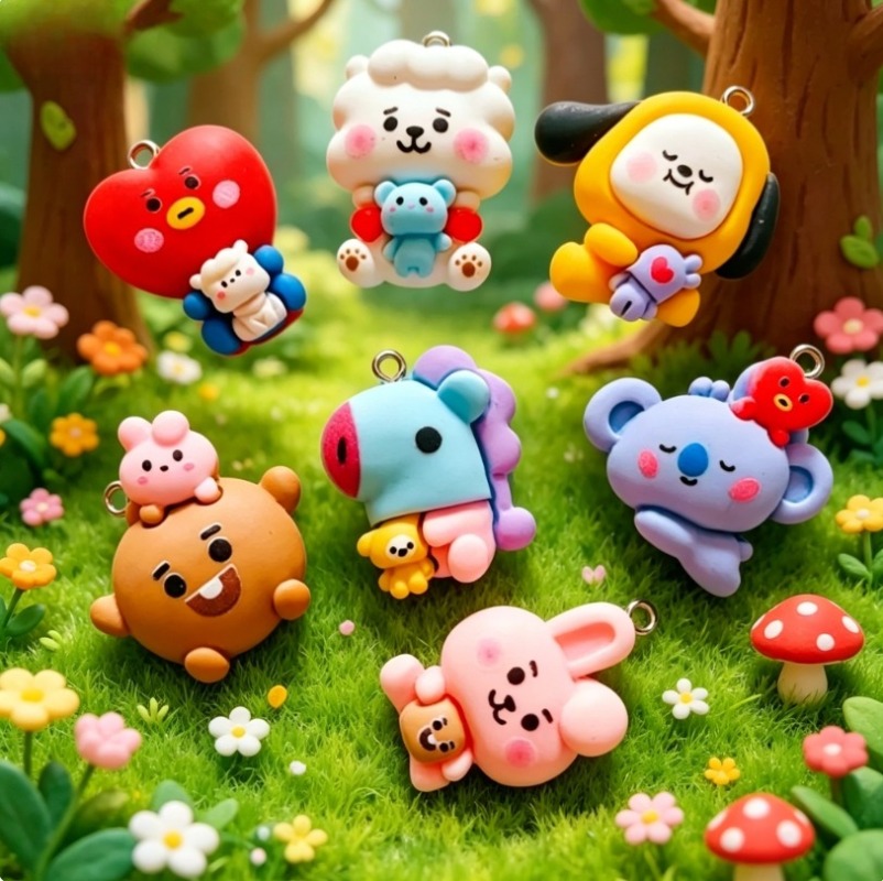 7 adet BT21 Reçine Karikatür F - Art Craft Resin incelemesi ve fiyatı