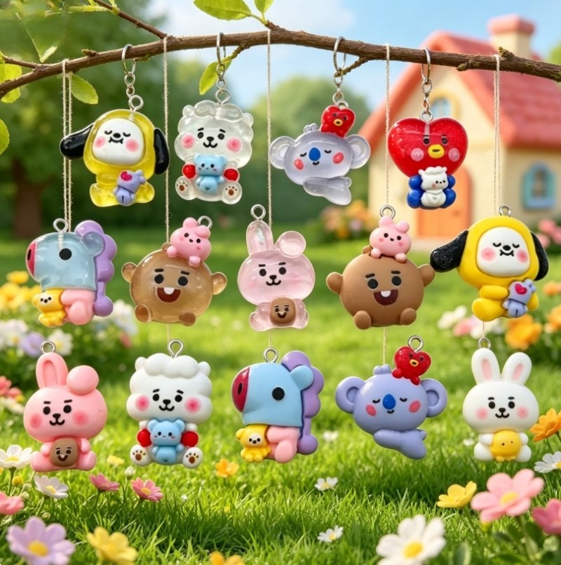 7 adet BT21 Reçine Karikatür F - Art Craft Resin incelemesi ve fiyatı