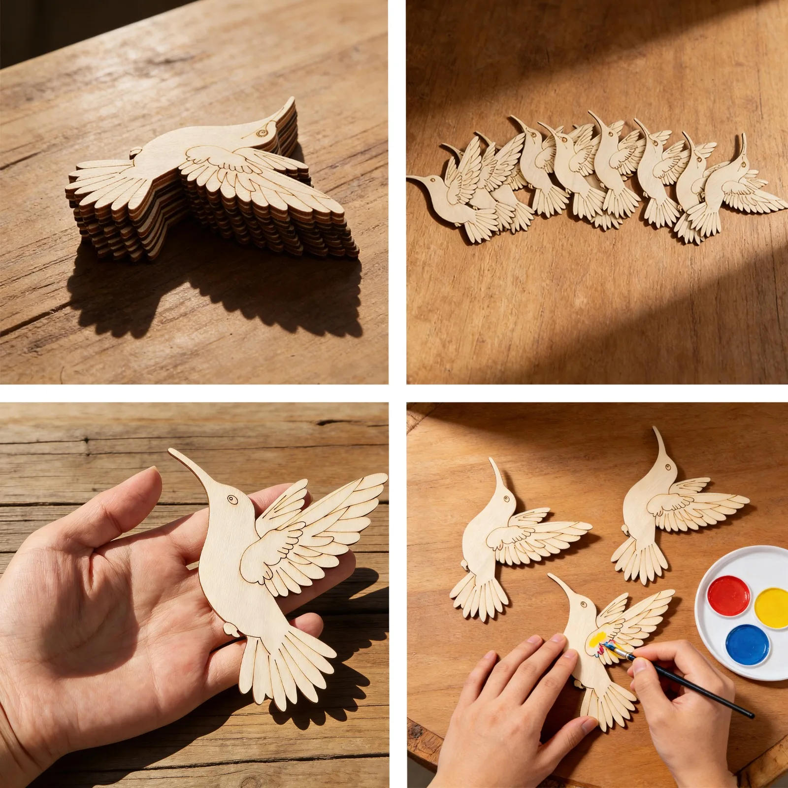 10 adet Bitmemiş Ahşap Hayvan  - Art Craft & Architecture incelemesi ve fiyatı