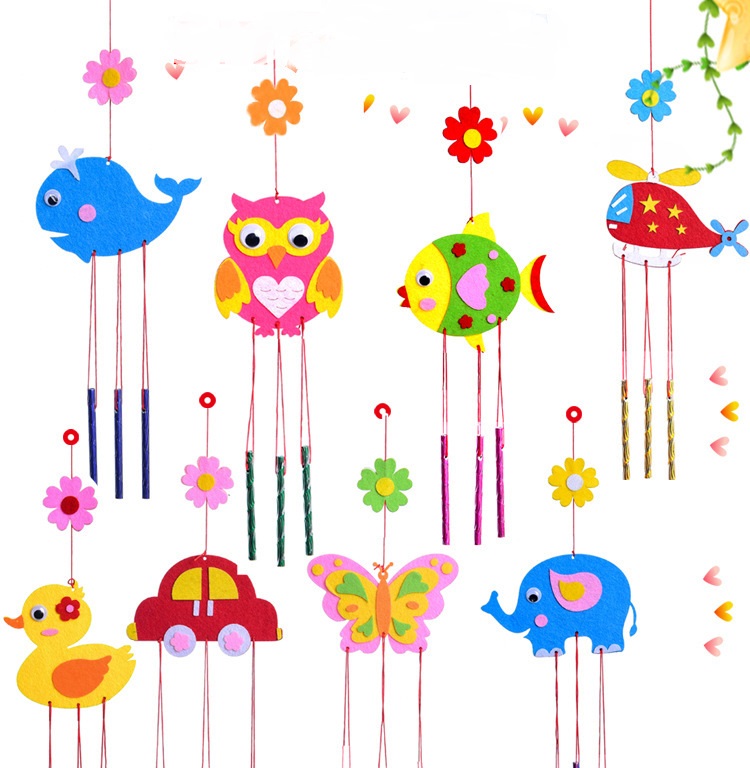 1 adet çocuk DIY rüzgar çanlar - Art Craft Rainbow incelemesi ve fiyatı