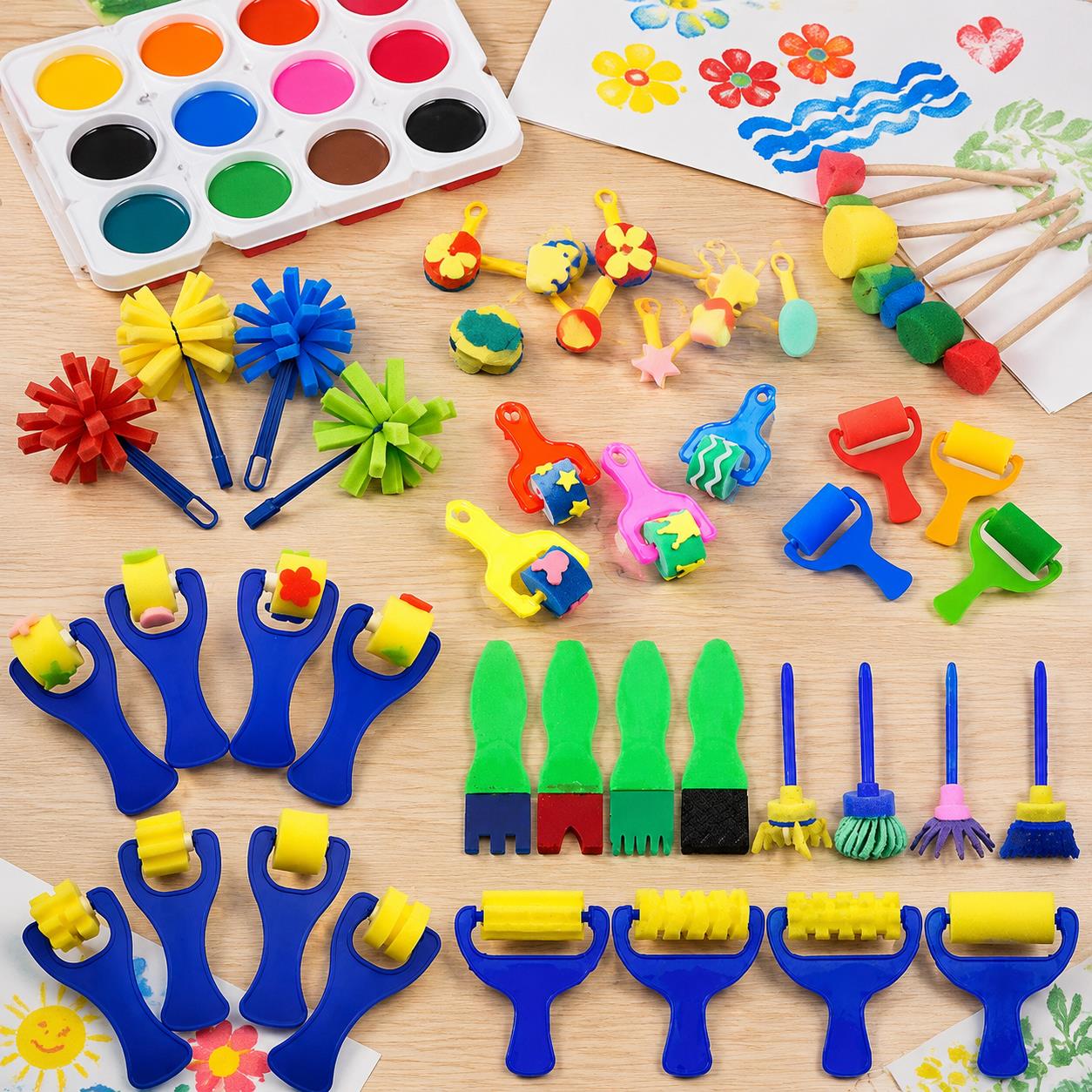 Toplu Boyama Süngeri ve Fırça  - Art And Craft Studio incelemesi ve fiyatı